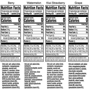Propel Powder Packets 4 Flavor Variety Pack With Electrolytes, Vitamins and No Sugar 10 Count (Pack of 5) (Packaging May Vary)