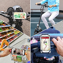 Load image into Gallery viewer, Bovon Bike Phone Mount, 360° Rotation Silicone Bicycle Phone Holder, Universal Motorcycle Handlebar Mount Compatible with iPhone Se/11 Pro Max/XR/XS Max/8/7/ 6/6s Plus, Galaxy S20/S9, 4.0"-6.5" Phones

