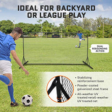 Load image into Gallery viewer, Soccer Rebounder Net 6x12 Feet Practice Soccer Training Equipment | Portable, Easy Assembly, Steel Frame | Perfect for Practicing Backyard Volley, Solo Training,Kickback, Passing, Pitchback
