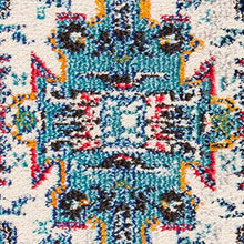 Load image into Gallery viewer, Safavieh Madison Collection MAD452M Vintage Medallion Distressed Area Rug, 5' 3" x 7' 6", Navy/Grey

