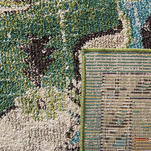 Load image into Gallery viewer, Safavieh Monaco Collection MNC243F Boho Chic Medallion Distressed Area Rug, 8' x 10', Forest Green/Light Blue
