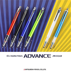 uni Kuru Toga Advance - Auto Lead Rotating Mechanical Pencil, 0.5mm (Black)