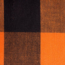 Load image into Gallery viewer, DII Classic Buffalo Check Tabletop Collection for Family Dinners, Special Occasions, Barbeques, Picnics and Everyday Use, 100% Cotton, Machine Washable, Table Runner, 14x72, Orange &amp; Black
