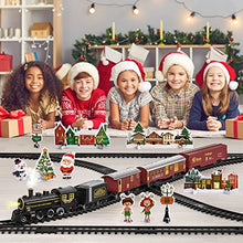 Load image into Gallery viewer, Train Set for Boys 4-7 w/ Smoke, Sounds &amp; Light, Electric Classical Steam Engine Locomotive for Toddlers 2-4, Rechargeable Model Trains Kit Toys w/ Passenger Carriage for Kids Age 3-4
