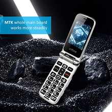 Load image into Gallery viewer, artfone Big Button Flip Phone for Elderly, 3G Unlocked Senior Flip Phone, Large Volume, Tmobile Phone with Radio, SOS, Torch and Camera Functions, Senior Phone with Acc Reciever Like Iphone's (Black)
