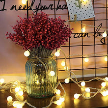 Load image into Gallery viewer, Efivs Arts Artificial Red Berry,8 Pack Holly Christmas Berries Stems for Christmas Tree Decorations, Crafts, Holiday and Home Decor (red)
