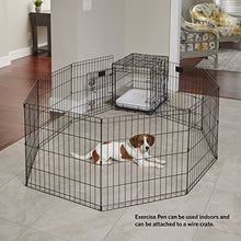 Load image into Gallery viewer, MidWest Homes for Pets Folding Metal Exercise Pen / Pet Playpen
