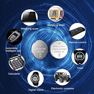 50 pcs Pack - CR2032 Battery 3v Lithium Button Cell Coin 2032 Battery Nightkonic
