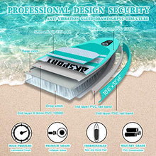 Load image into Gallery viewer, AKSPORT 10'6"×32"×6" Inflatable Stand Up Paddle Board with Premium Non-Slip Deck,Travel Backpack,Adjustable Paddle,Pump,Leash for Youth &amp; Adult Ultra-Light Surfing SUP Boards
