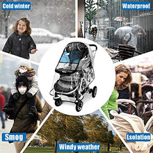 Load image into Gallery viewer, Stroller Rain Cover,Universal Stroller Accessory,Waterproof, Windproof Protection,Protect from Dust Snow,Baby Travel Weather Shield
