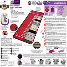 Load image into Gallery viewer, MediCrystal Far Infrared Mat - Midsize 59"x24" - Purple Amethyst &amp; Black Tourmaline - Natural Crushed Crystals - Negative Ions - Adjustable Deep FIR Heating 86°-158°F (30°-70°C) - FDA Reg Manufacturer
