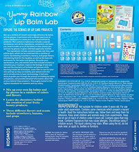 Load image into Gallery viewer, Thames &amp; Kosmos Yummy Rainbow Lip Balm Lab STEM Kit | Make Lip Balms &amp; Glosses in a Rainbow of Colors | Includes Strawberry, Grape, Banana Flavors &amp; Cosmetic Jars | Chemistry &amp; Biology of Skin Care
