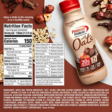 Load image into Gallery viewer, Premier Protein Shake with Oats, Chocolate Hazelnut, 20g Protein, 7g Fiber, 1g Sugar, 24 Vitamins &amp; Minerals, Smooth &amp; Creamy Breakfast Drink 11.5 fl oz, 12 Pack
