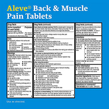 Load image into Gallery viewer, Aleve Back &amp; Muscle Pain Relief Naproxen Sodium Tablets ‐ 250 Count, 250 Count
