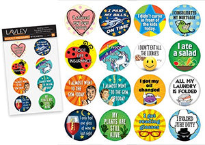 16 Adult Reward Funny Stickers (Adulting Achievements) - Perfect Gag Gift for White Elephant and Secret Santa, Birthday and Christmas Presents for Adults