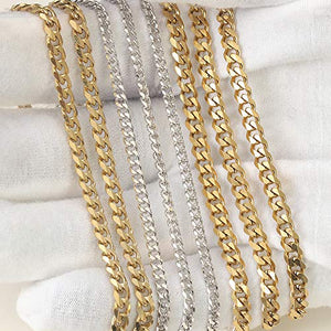 GOLD IDEA JEWELRY Luxurious Miami Cuban Link Chain Heavy 14k Gold Plated Stainless Steel Looks Like Solid Gold 18"-30" (22, 4mm)