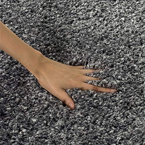 Load image into Gallery viewer, Safavieh California Premium Shag Collection SG151-8484 2-inch Thick Area Rug, 8' x 10', Dark Grey