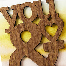 Load image into Gallery viewer, Hallmark Signature Anniversary Card, Love Card (Wooden You &amp; Me)
