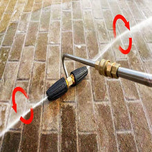 Load image into Gallery viewer, RIDGE WASHER Gutter Cleaner Attachment for Pressure Washer, with 2 Rotary Turbo Nozzle, 1/4 Inch Quick Disconnect, 3300 PSI
