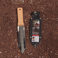 Load image into Gallery viewer, Nisaku NJP650 Hori-Hori Weeding &amp; Digging Knife, Authentic Tomita (Est. 1960) Japanese Stainless Steel, 7.25&quot; Blade, Wood Handle
