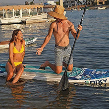 Load image into Gallery viewer, NIXY Newport Paddle Board All Around Inflatable SUP 10'6" x 33” x 6” Ultra-Light Stand Up Paddleboard Built with Dual Layer Woven Drop Stitch Includes Carbon Hybrid Paddle, Pump, Bag &amp; More (Aqua)
