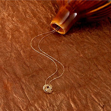 Load image into Gallery viewer, Ross-Simons Italian 14kt Yellow Gold Textured Love Knot Necklace
