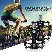 Load image into Gallery viewer, Lahien Pedals Mountain Bike, MTB Road Bike 9/16" Sealed Bearing Lightweight Aluminum Alloy Platform Bicycle Metal Pedals Cycling Flat Pedal for BMX/MTB
