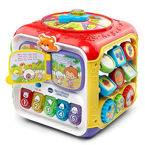 VTech Sort and Discover Activity Cube, Red, Great Gift for Kids, Toddlers, Toy for Boys and Girls, Ages 1, 2, 3