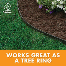 Load image into Gallery viewer, EasyFlex Heavy-Duty No-Dig Landscape Edging with Anchoring Spikes, 1.7 in. Tall Straight Top Commercial Grade Plastic Garden Border, Pack of 8 - 20-ft. Coils, Black (3100-20C-8) 160 Foot
