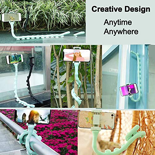 Load image into Gallery viewer, Omio Cartoon Cute Worm Lazy Cell Phone Holder Stand 360 Rotating Bendable Flexible Suction Cup Phone Mount Clamp Creative Lazy Bracket for Galaxy S10/S10+/S10E/S9/Note 9/iPhone XS Max/XR/X/11/8 & More