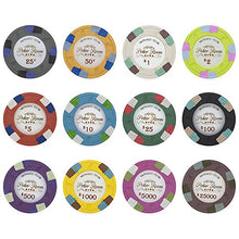 Load image into Gallery viewer, Claysmith Gaming Pack of 50 Monaco Club Poker Chips, Heavyweight 13.5-Gram Clay Composite (0.25 Gray)
