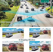 Load image into Gallery viewer, Dash Cam Front and Rear, Dash Camera for Cars 1080P Full HD Dual Dash Cam 3" IPS Screen in Car Camera Front and Rear Night Vision,170°Wide Angle Motion Detection Parking Monitor G-Sensor(with SD Card)
