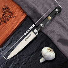Load image into Gallery viewer, STEINBRÜCKE Utility Knife 5 inch - Kitchen Utility Knife Forged from German Stainless Steel 5Cr15Mov(HRC58), Full Tang, Razor Sharp Petty Knife with Ergonomic Handle for Home, Kitchen&amp;Restaurant
