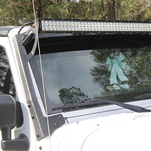 Load image into Gallery viewer, AUXMART Windshield Curved Mounting Brackets for 50" Straight Light Bar Fit for Jeep Wrangler JK 2007~2017 (1 Pair)
