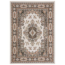 Load image into Gallery viewer, Home Dynamix Premium Sakarya Traditional Medallion Border Area Rug, Ivory/Brown, 7'9"x10'8" Rectangle
