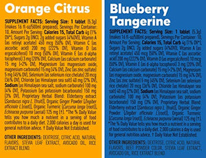 Nuun Immunity: Immune Support Hydration Supplement, Electrolytes, Antioxidants, Vitamin C, Zinc, Turmeric, Elderberry, Ginger, Echinacea - Blueberry Tangerine + Orange Citrus - 4 Tubes (40 Servings)