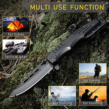 Load image into Gallery viewer, Spring Assisted Knife - Pocket Folding Knife - Military Style - Boy Scouts Knife - Tactical Knife - Good for Camping Hunting Survival Indoor and Outdoor Activities Mens Gift 6681
