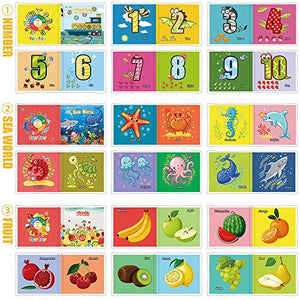 teytoy My First Soft Book, Nontoxic Fabric Baby Cloth Books Early Education Toys Activity Crinkle Cloth Book for Toddler, Infants and Kids Perfect for Baby Shower -Pack of 6