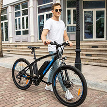 Load image into Gallery viewer, ANCHEER 350W 27.5&#39;&#39; Electric Bike, Electric Mountain Bike Newest 20MPH Adults Ebike with Removable 36V 10.4Ah Lithium-Ion Battery, Professional 24 Speed Gears
