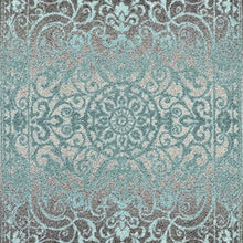 Load image into Gallery viewer, Maples Rugs Pelham Vintage Area Rugs for Living Room &amp; Bedroom [Made in USA], 7 x 10, Grey/Blue
