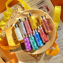 Load image into Gallery viewer, GL-Turelifes Mermaid Sequins Chunky Glitter Liquid Eyeshadow Glitter Body Gel Festival Glitter Cosmetic Face Hair Nails Makeup Long Lasting Sparkling 30g (06# Purple)
