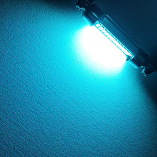 Load image into Gallery viewer, AUTOGINE 4PCS 6614F 6641 6612F 6615F F30-WHP TS-14V1CP 6614 LED Bulbs Festoon 28MM 29MM 1.1” Ice Blue 3014 15-EX Chipsets for Car Interior Dome Map Door Courtesy License Plate Lights
