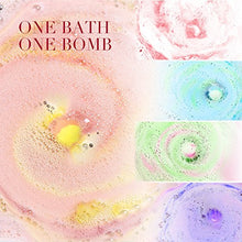 Load image into Gallery viewer, Aprilis Bath Bombs Gift Set, Organic &amp; Natural Essential Oil Bath Bombs for Dry Skin Moisturizing, Handmade Fizzy Spa Bath Set, Perfect Christmas/Birthday Gift for Women and Kids, Pack of 8
