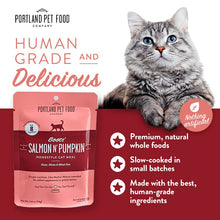 Load image into Gallery viewer, Portland Pet Food Company Human-Grade Mixed Variety Pack Wet Cat Food Pouch — Moist, Soft Cat Food Mixer, Topper, and Rotational Meal (Chicken, 12 Pack)
