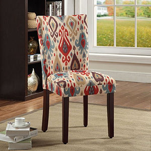 HomePop Parsons Upholstered Accent Dining Chair, Set of 2, Sienna