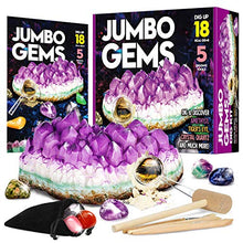 Load image into Gallery viewer, XXTOYS Jumbo Gems Dig Kit - Dig Up 18 Real Gemstones for Kids - Rocks and Minerals, Crystals Mining Science Kits Great Geology Archeology Gift for Boys &amp; Girls Educational STEM Toys

