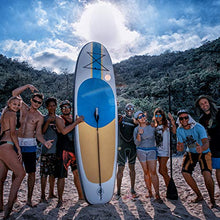 Load image into Gallery viewer, Blue Water Toys Inflatable Crossover Stand Up Paddle Board/Kayak Kit - Pump, Backpack, Coil Leash, Paddles, Detachable Seat, SUP 300 Pound Limit, 10 Feet by 32 Inches
