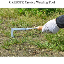 Load image into Gallery viewer, GREBSTK Crack Weeder Crevice Weeding Tool Manual Weeder Beech Handle Lawn Yard Gardening Tool
