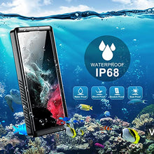 Load image into Gallery viewer, SPIDERCASE for Samsung Galaxy S22 Ultra Case, Waterproof Built-in Screen Protector Full Protection Heavy Duty Shockproof Anti-Scratched Rugged Case for Galaxy S22 Ultra 5G 6.8&#39;&#39; 2022 (Black)
