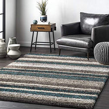 Load image into Gallery viewer, nuLOOM Classie Hand Tufted Shag Area Rug, 8' x 10', Blue Multi
